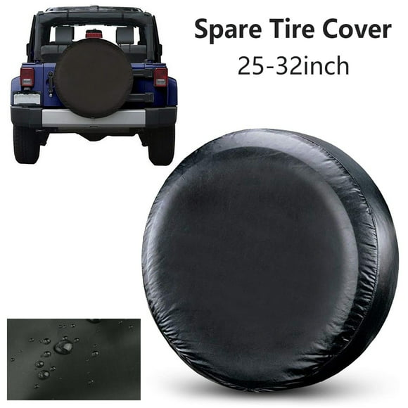 Jeep Tire Cover for Spare Tire Not All Who Wander Distressed Barn Wood Black 35 in Sport Covers 